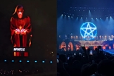 O grupo de metal Bring me the Horizon realizou satanismo explícito no Allianz Parque. (Foto: Reprodução/YouTube/girodo).