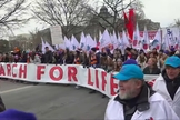 Marcha pela Vida leva milhares às ruas, em Washington. (Captura de tela/YouTube/LiveNOW FOX)