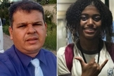 O pastor Edmilson e a adolescente Hendiel. (Foto: Reprodução/Redes Sociais)