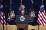 Donald Trump faz discurso no Café da Manhã Nacional de Oração. (Captura de tela/YouTube/The White House)