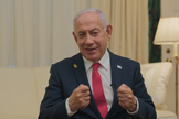 Benjamin Netanyahu em entrevista a Paula White-Cain. (Captura de tela/YouTube/Daystar)