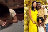 Rebecca orou com fé pela cura do pai, Leonardo. (Foto: Instagram/Flávia Joyce).
