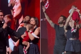 Nadja e o esposo apresentaram José ao Senhor. (Foto: Reprodução/Instagram/Nadja Haddad).