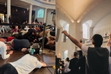 A reunião de oração foi marcada por conversões e quebrantamento. (Foto: Instagram/Al Gordon/Instagram/Joint Prayer Gathering).