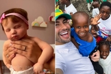 Marcos Freire com crianças acolhidas no Congo. (Foto: Reprodução/Instagram/Marcos Freire).
