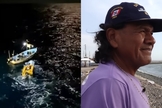 O peruano Máximo Napa Castro, de 61 anos. (Foto: Reprodução/YouTube/24 Horas/Reprodução/YouTube/CNN en Español).