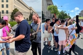 O evangelismo na parada gay. (Foto:Reprodução/Instagram/Philip Renner)