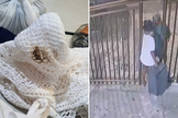 Criminosos deixam o local com itens furtados e abandonam toalha suja após defecarem. (Captura de tela/Instagram/ipcopa)