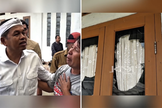 Governador de Jabar visitou a casa invadida e atacada em Cidahu. (Captura de tela/Instagram/sukabumi_satu)