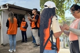 Alunos de um centro de treinamento missionário evangelizaram em Blumenau. (Foto: Instagram/CIADESCP).