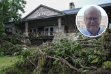 Fachada do Acampamento Mystic; o diretor “Dick” Eastland, no destaque. (Captura de tela/statesman/Facebook)