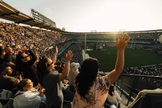 Cruzada Anual da Colheita lotou o Angel Stadium, na Califórnia. (Foto: Instagram/greglaurie)