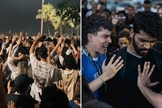 O evangelismo em Copacabana. (Foto: Reprodução/Instagram/Rafael Santmour)
