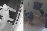 As câmeras de segurança da igreja registraram a ação dos criminosos. (Foto: Reprodução/Instagram/Independente).