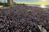 Multidão de cristãos participa da Marcha para Jesus, em Cumaná, Venezuela. (Captura de tela/Marcha para Jesus em Cumaná)