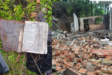 O incêndio destruiu completamente a casa. (Foto: Divulgação/Polícia Civil de Corupá).