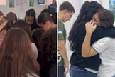 O evangelismo na escola. (Foto: Reprodução/Instagram/Mateus Cerri)