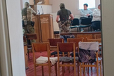 Polícia invade congregação batista ligada ao Conselho de Igrejas, em Sverdlovsk. (Foto: Conselho Batista de Igrejas)