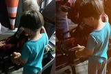  O menino de 7 anos pediu à equipe de socorristas para interceder pelo avô. (Foto: Reprodução/Instagram/drjoaopedrolima).