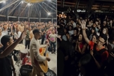 Os estudantes adoram a Deus em Belém do Pará. (Foto: Reprodução/Instagram/Lucas Teodoro).