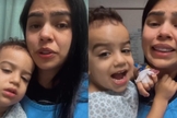 Samuel e sua mãe. (Foto: Reprodução/Instagram/Roniel Souza).