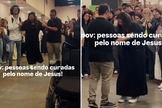 A mulher deixou a cadeira de rodas e andou. (Foto: Reprodução/Instagram/Dunamis Movement)