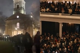  Mais de 2.500 jovens se reuniram na Hackney Church, em Londres. (Foto: Reprodução/Instagram/Joint Prayer Gathering).