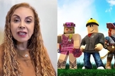 Cristina Mel. (Foto: Reprodução/Instagram/Cristina Melo/Reprodução/Roblox).