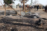 Vila de Kirchinga, município de Madagali, após o ataque que tirou a vida de 18 cristãos. (Foto: Ekklesiyar Yan’uwa a Nigeria - EYN News).