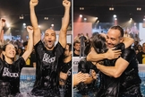 Jorge e Paola foram batizados na igreja Hillsong São Paulo. (Foto: Reprodução/Instagram/Jorge Iggor)