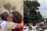 A mulher recebeu oração dos cristãos e desistiu de tirar sua vida. (Foto: Reprodução/Instagram/Allan Machado).