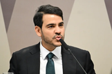 Jorge Messias durante sabatina no Senado. (Foto: Edilson Rodrigues/Agência Senado)