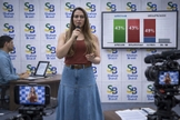 A jornalista Lilian Hollender, do programa Shalom Brasil. (Foto: Shalom Brasil)