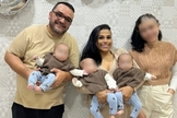 Juliana Alves recebeu um milagre e teve trigêmeas. (Foto: Instagram/Juliana Alves).