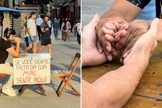 A ação evangelística. (Foto: Reprodução/Instagram/Thiago Solrac)
