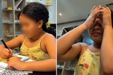 Alice contando o sonho para a mãe. (Foto: Reprodução/Instagram/Gisele Almada)