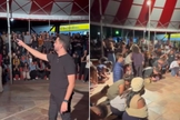 O aluno foi impactado ao ouvir o Evangelho durante um culto da missão “Aviva Universitário”. (Foto: Reprodução/Instagram/Lucas Teodoro).