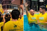 A ação evangelística em SP. (Foto: Reprodução/Instagram/Missões Nacionais)