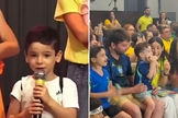 Bernardo Maciel no culto. (Foto: Reprodução/Instagram/Salomão Liberato Jr)