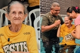 O batismo de Deusarina. (Foto: Reprodução/Instagram/Fabricio Freitas)