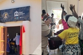 Os cristãos celebraram a inauguração da igreja. (Foto: Instagram/abbachurchmarlboro).