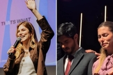 Leonardo e Bruna na consagração ao ministério pastoral. (Foto: Reprodução/Instagram/Bruna Hamú)