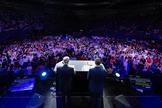 Milhares de pessoas participaram do Festival Esperança, em Madri, liderado pelo evangelista Franklin Graham. (Foto: Franklin_Graham/X)
