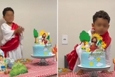 Augusto durante a festa. (Foto: Reprodução/Instagram/Rita Luz Freitas)
