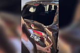 O carro do pastor após a batida. (Foto: Reprodução/Instagram/Michelle Dias)