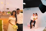 O casal recebeu um ensaio gratuito em um estúdio profissional. (Foto: Reprodução/Instagram/Elvis Amorim de Castro)