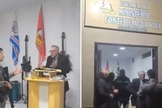 O culto foi interrompido por policiais armados no RS. (Foto: Reprodução/Facebook/Assembleianos de Valor)