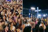 Milhares participaram da Harvest Crusade no Angel Stadium, na Califórnia. (Fotos: Instagram/Greg Laurie)