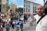 O evangelista Philip Renner evangelizou em frente ao local do show. (Foto: Reprodução/Instagram/Philip Renner)