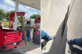 O dono do veículo orou por Sean em um posto de gasolina. (Foto: Reprodução/Instagram/Sean Bledsoe)